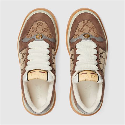 gucci men's screener gg sneaker|gucci screener low top sneakers.